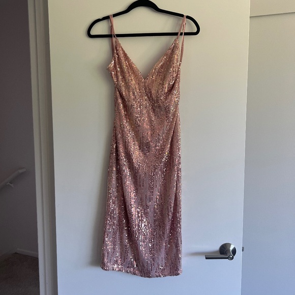 Sequin Midi Cocktail Dress - Picture 2 of 3